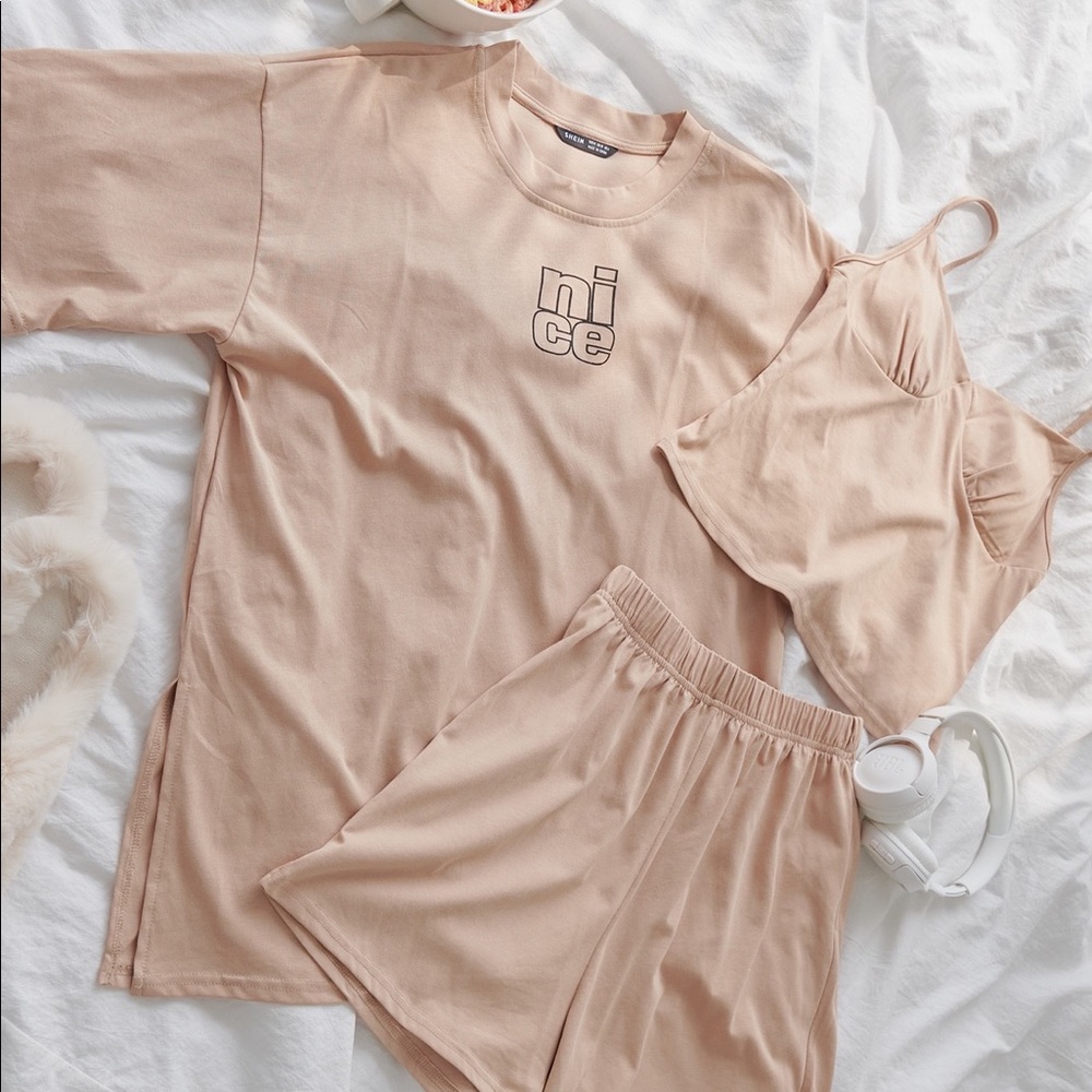 Pj set, pajama set, lounge wear, nude colors